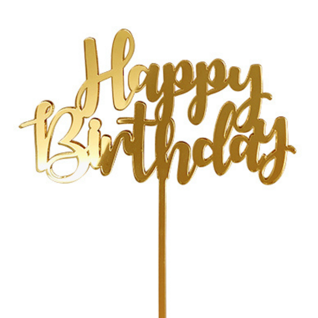 Cake Topper (gold)