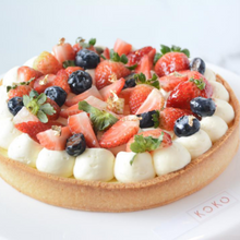 Load image into Gallery viewer, Strawberry Cheese Tart 7 Inch
